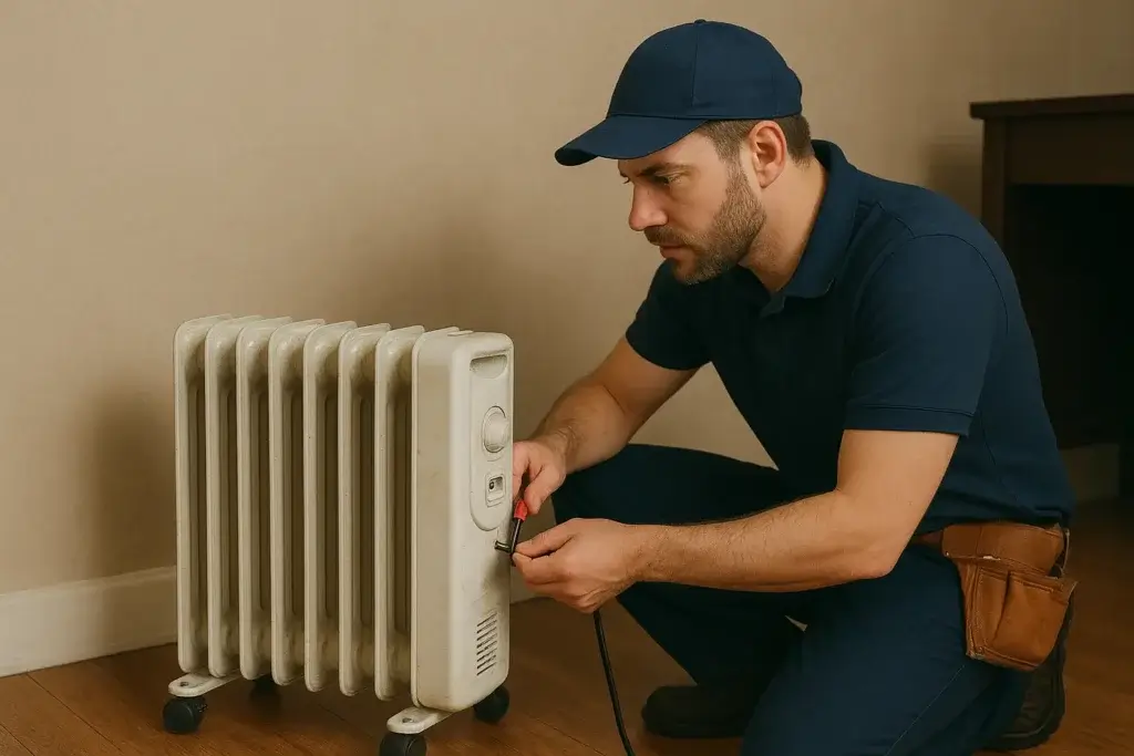 oil heater installation